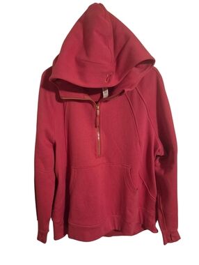 lululemon 🍋 Fuschia Half-Zip Hoodie XL/XXL - Like NEW! Oversize Long Hoodie